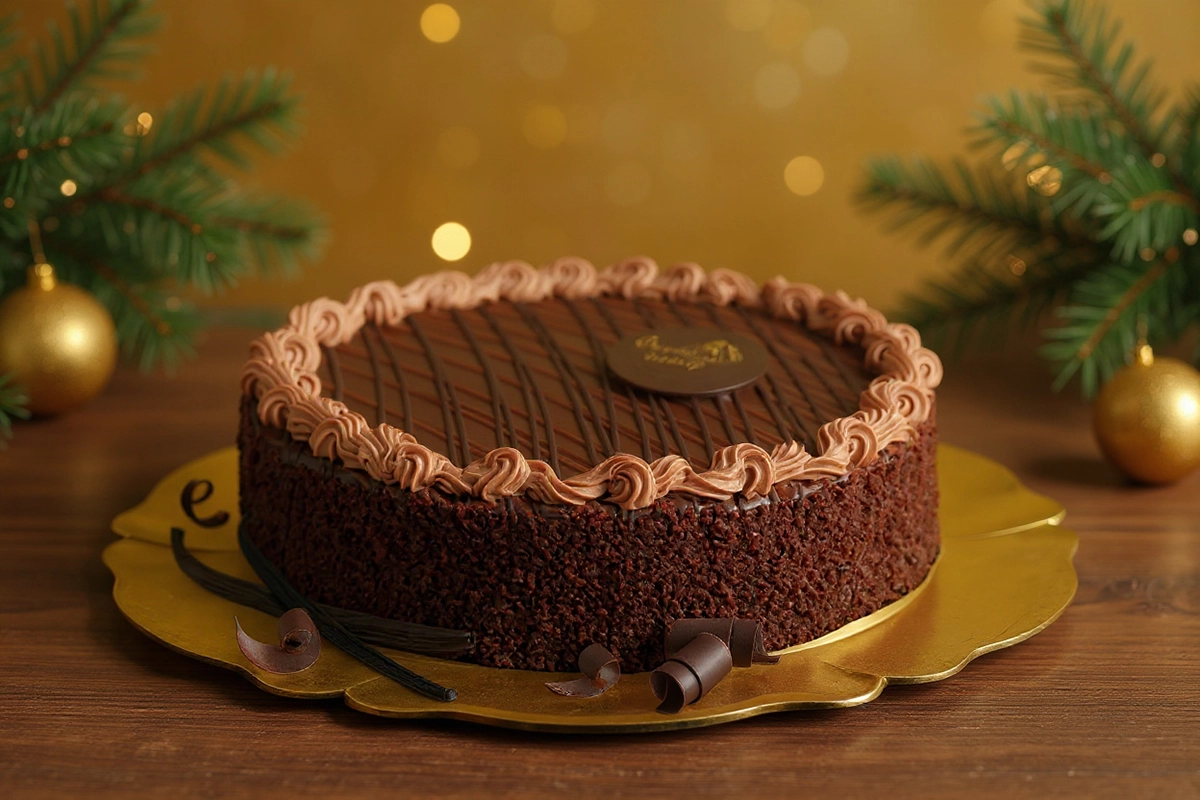 Торт Прага - праздничный торт к Новому году