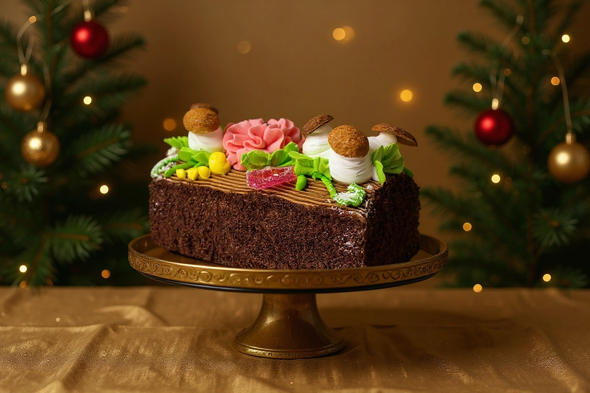 Торт Сказка на Новогоднем столе